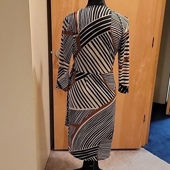 Frank Lyman print faux wrap dress sz 8 - Picture 4 of 10